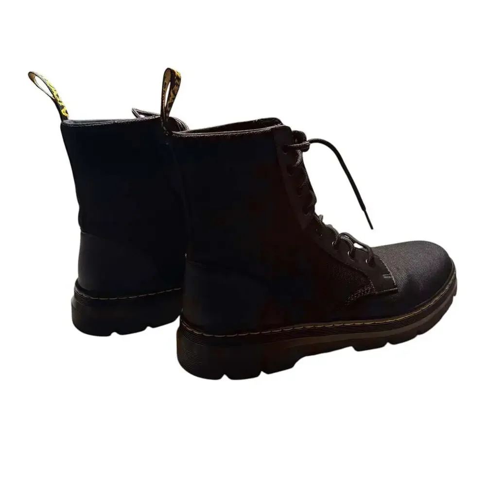 Dr. Martens Combs Boots Size 13 US M Black Canvas Combat